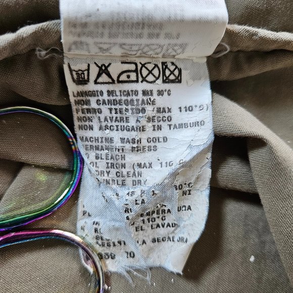 Persona by Marina Rinaldi khaki SS button down pockets shirt midi dress 29/US20 - Picture 14 of 16